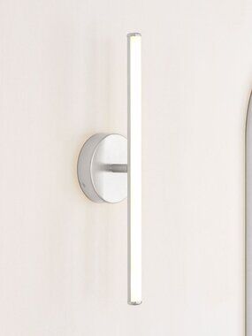 West Elm Light Rods LED Sconce 22" Chrome Finish